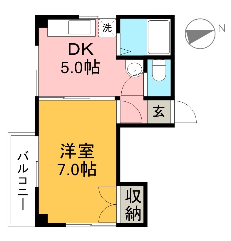 ハイツサクラ 301号室 間取り