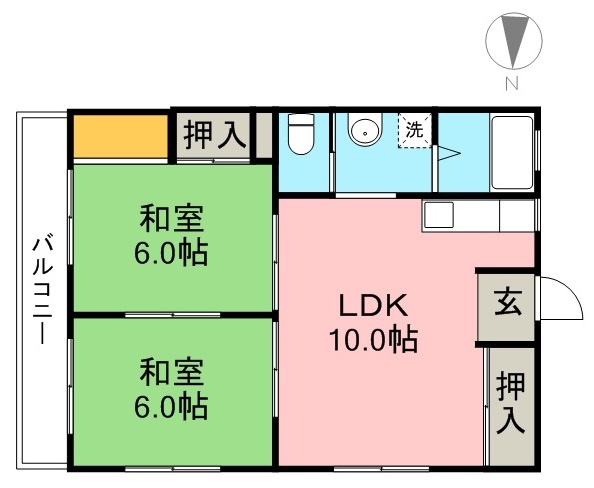 スカイハイツＴＡＫＡＮＯ 302号室 間取り