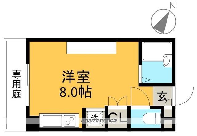 エトワール鴨部Ⅰ 103号室 間取り