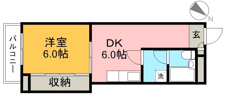 ドルフ高須 207号室 間取り