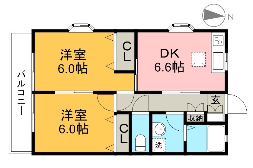 Ｓｕｎ　Ｈｅｉｇｈｔｓ　南久万 101号室 間取り