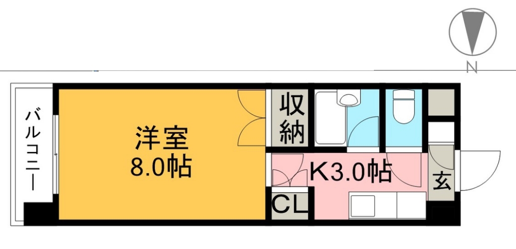 ジョイフル薊野 406号室 間取り
