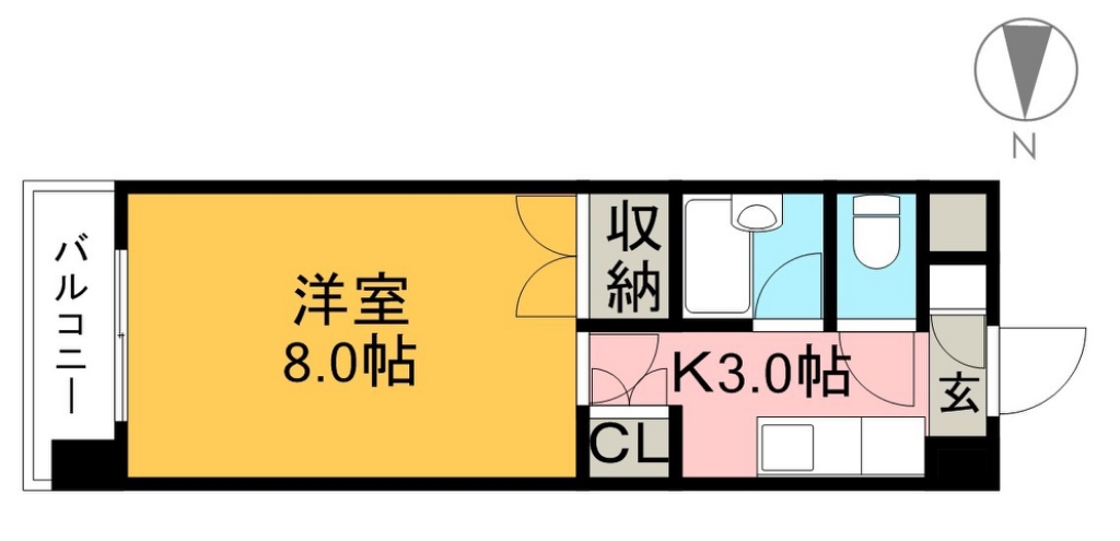 ジョイフル薊野 406号室 間取り
