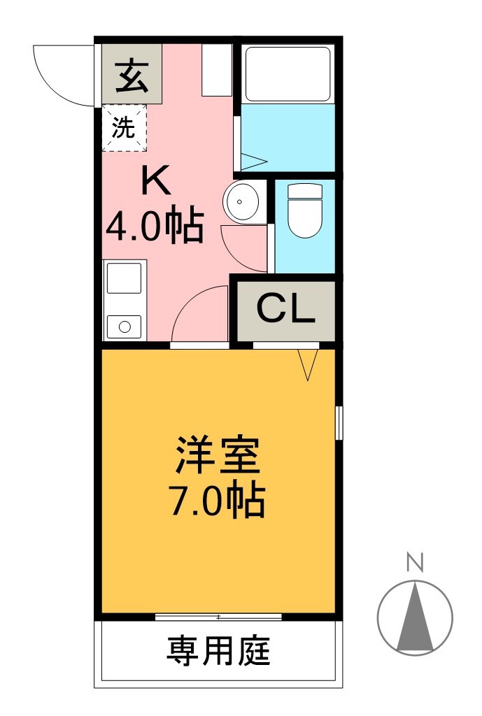 Ｒｅｉｗａ１ 103号室 間取り