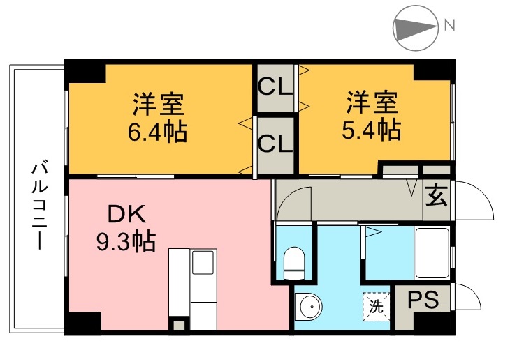 みつばちレジデンス 603号室 間取り