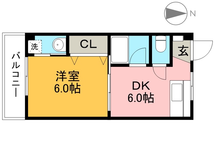 ドリームハウス 420号室 間取り