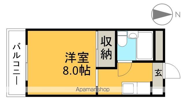 日の出ハイツ 303号室 間取り
