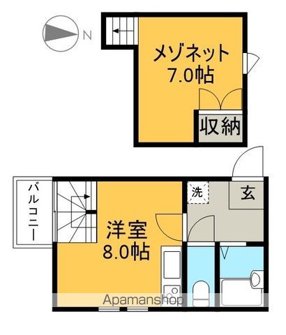 ピュアセントハウス 101号室 間取り