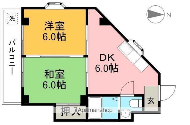 コルトハウス 402号室 間取り
