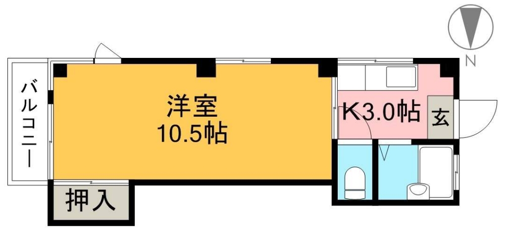 ハイツ１５ 303号室 間取り