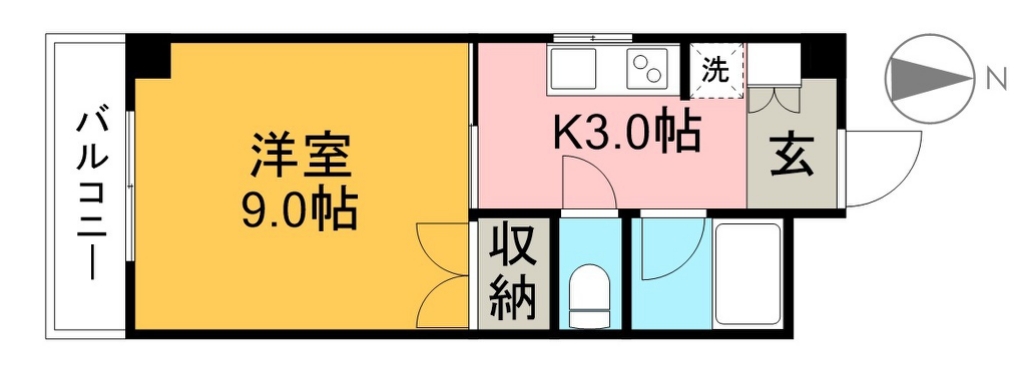 メゾン・ブルーム 202号室 間取り