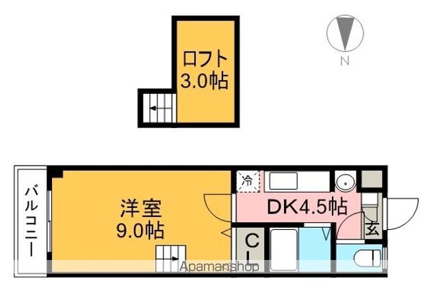 メゾンレーヴ潮江 402号室 間取り