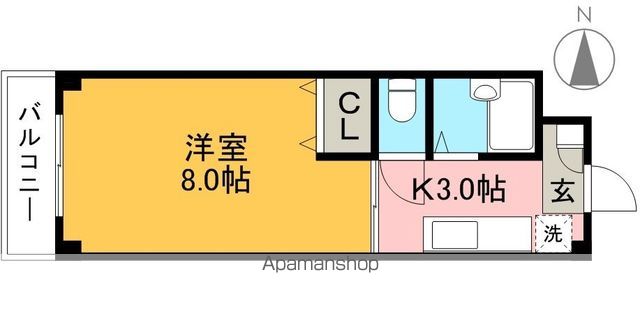 クレーデル高須 102号室 間取り