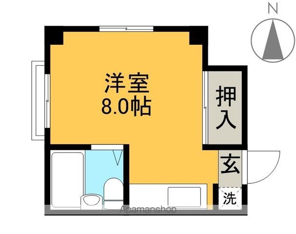ハイツ竹崎 202号室 間取り