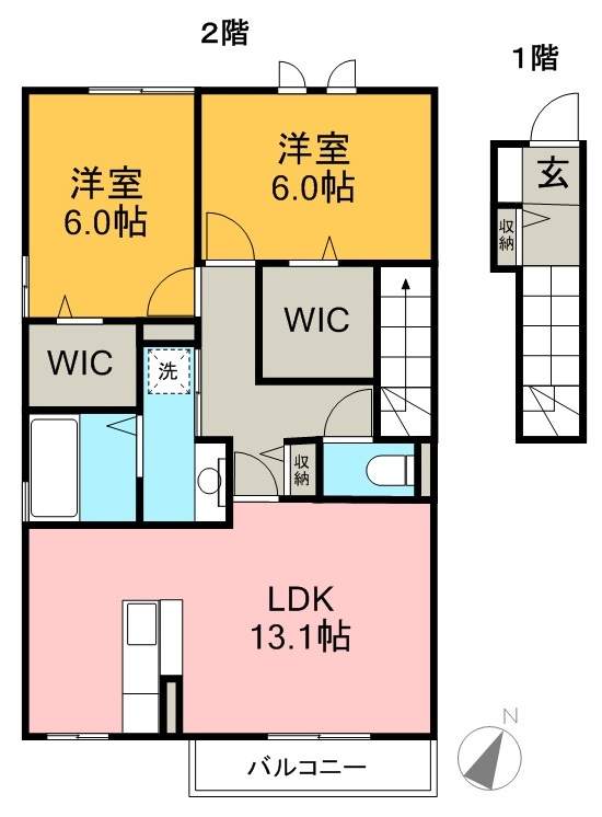 リヴェール薊野 間取り図