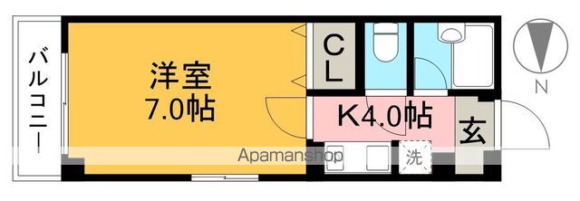センチュリービル 203号室 間取り