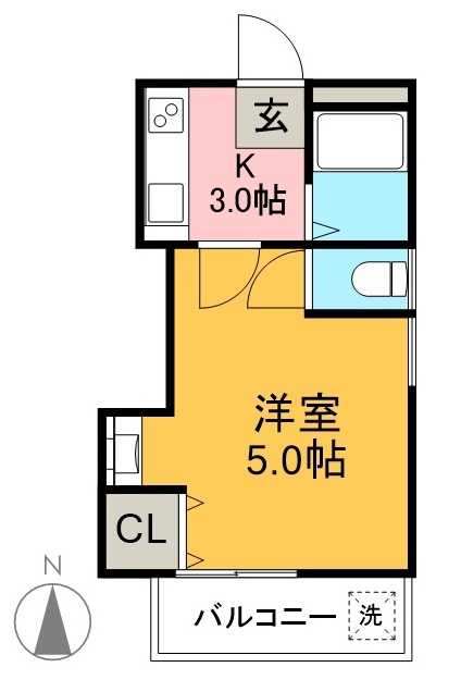 メゾン東邦Ⅷ 403号室 間取り