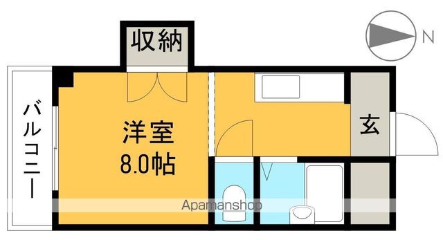 アサミハイツ 202号室 間取り