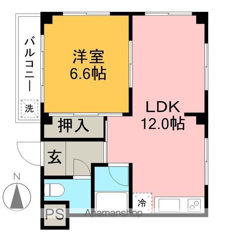 恒心ハイツ 203号室 間取り