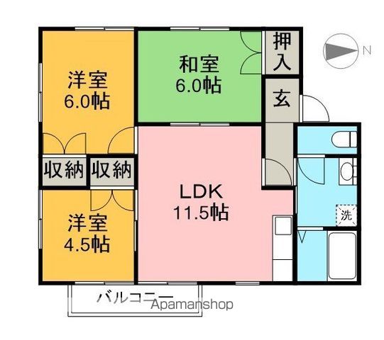 ハイツヒサ 202号室 間取り