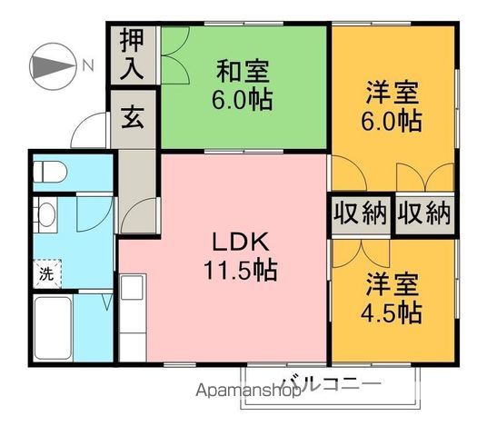 ハイツヒサ 201号室 間取り