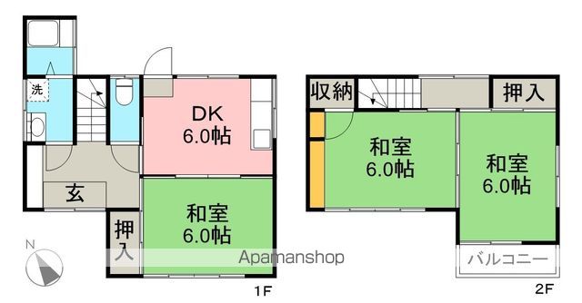 針木本町ＴＮ貸家 間取り