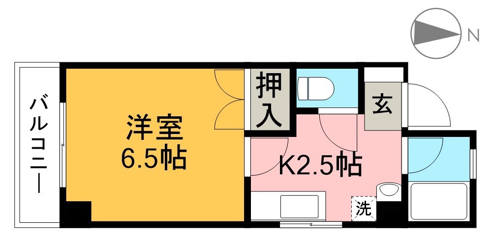 Ｗｉｎ　Ｌｅｇｅｎｄ　Ⅲ 303号室 間取り