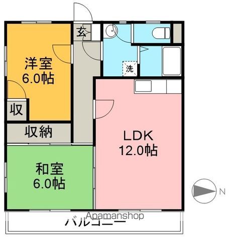 コーポ福島 303号室 間取り