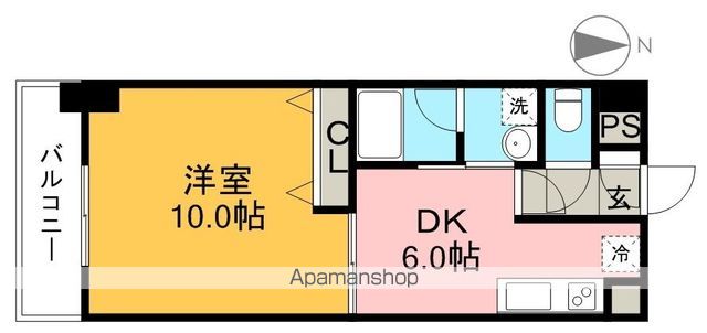 ルガーノ杉井流 703号室 間取り