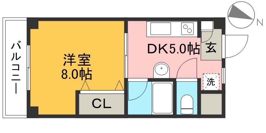 ハイツ森本Ⅱ 203号室 間取り