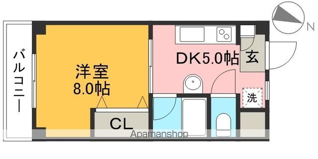 ハイツ森本Ⅱ 203号室 間取り