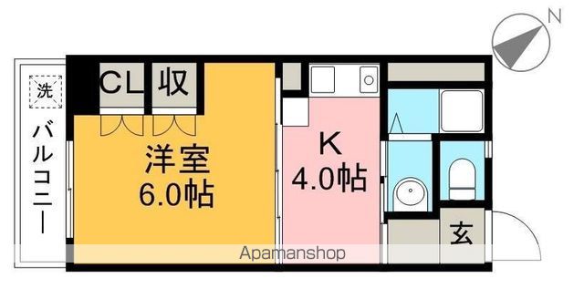 コスモハイツ高須２Ｃ 101号室 間取り