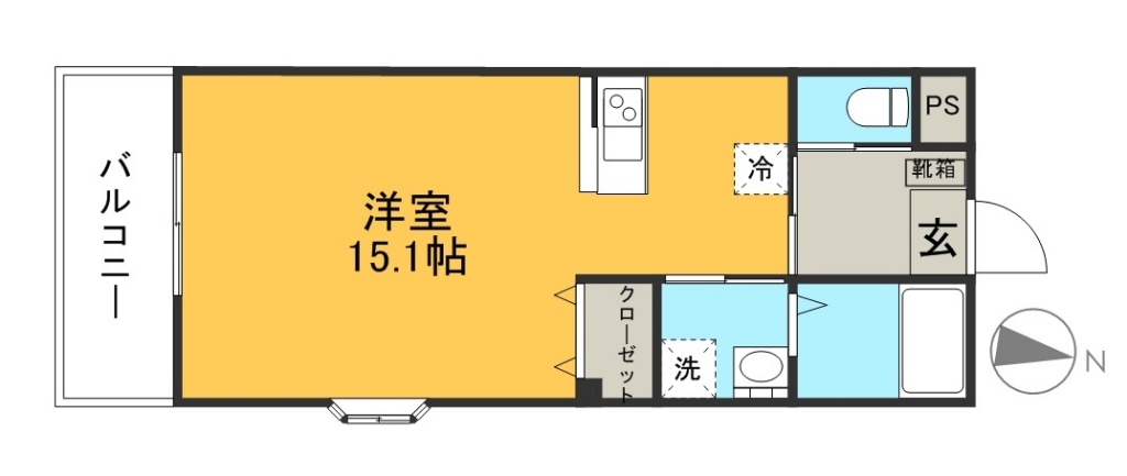 ボレロ 101号室 間取り