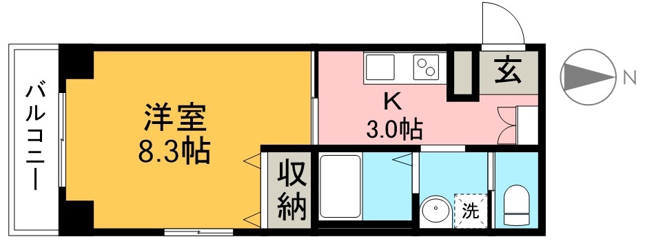 フェニックス　スウィート 401号室 間取り