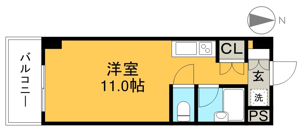 アドヴァンス６１０ 603号室 間取り