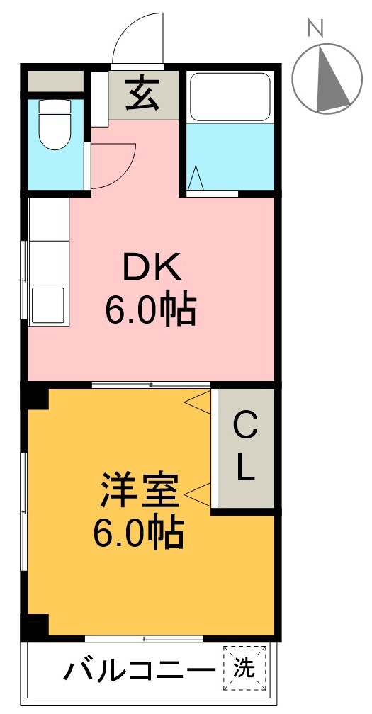 ハイツモンルージュ 101号室 間取り