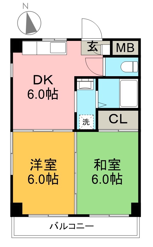 雷門ビル 406号室 間取り