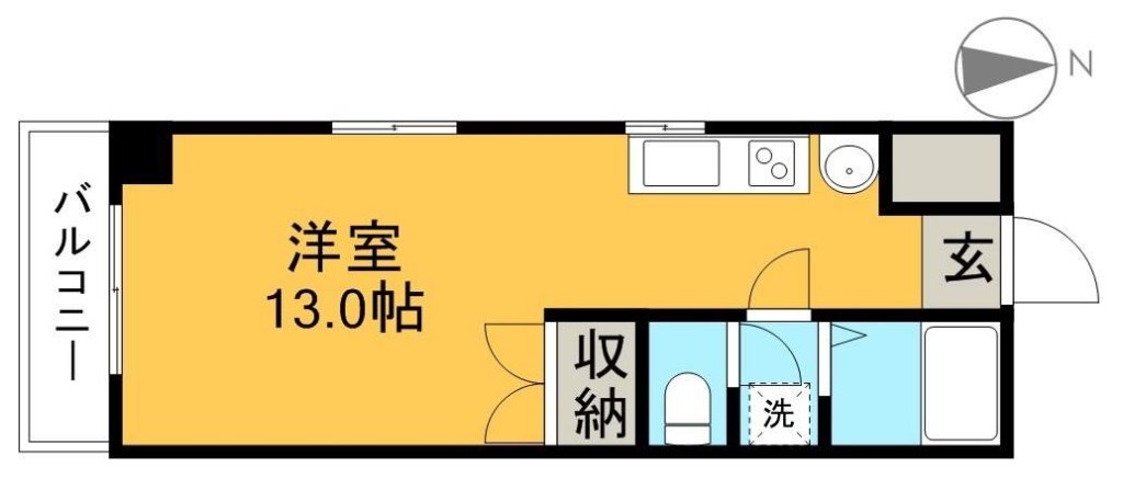 ストーク天神 203号室 間取り