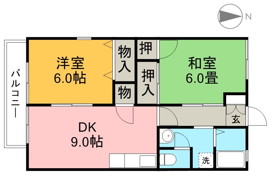 ハウスＯＺ　Ａ棟 103号室 間取り
