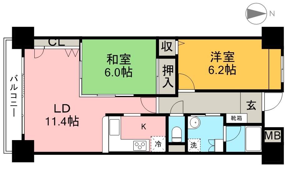アルファステイツ知寄町 803号室 間取り