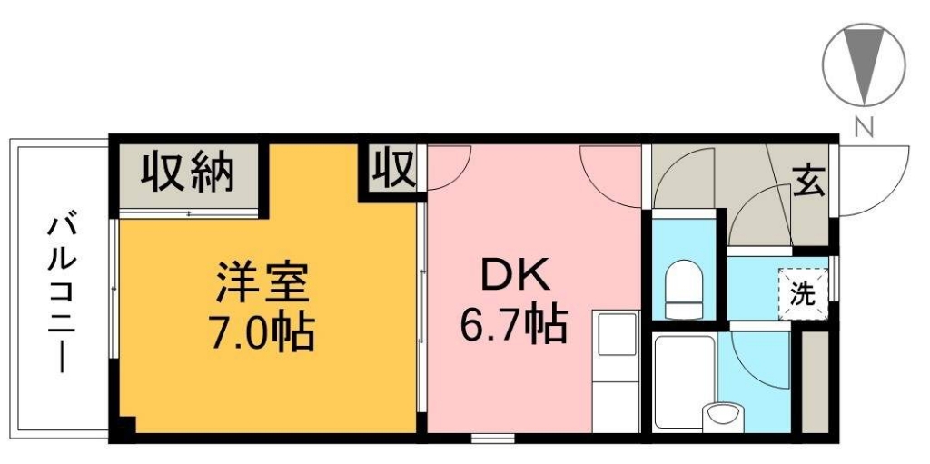 新井マンション 301号室 間取り