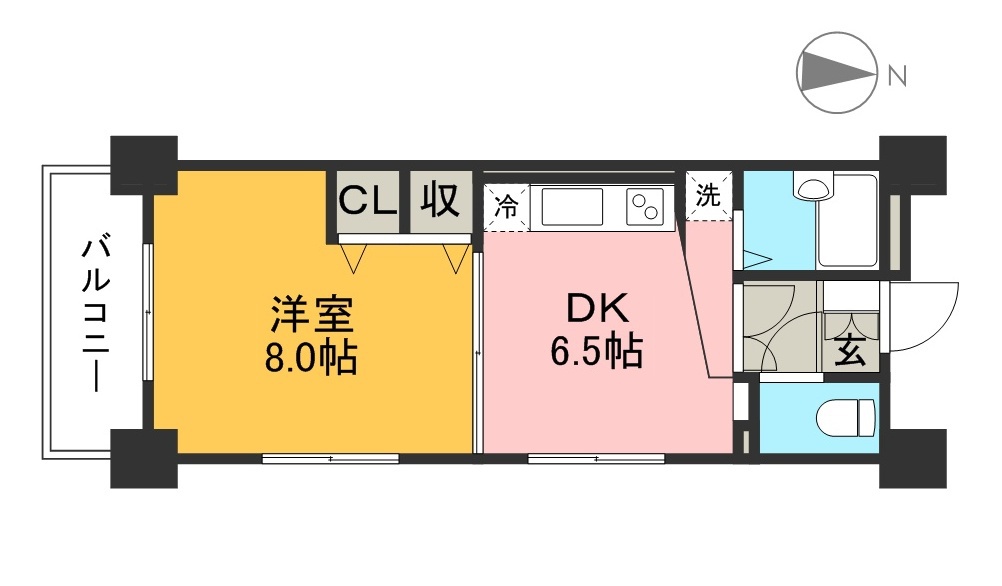 レガシィ２１ 601号室 間取り