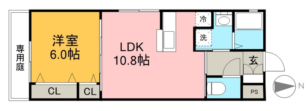 シャレイ・ニコヘイ 101号室 間取り