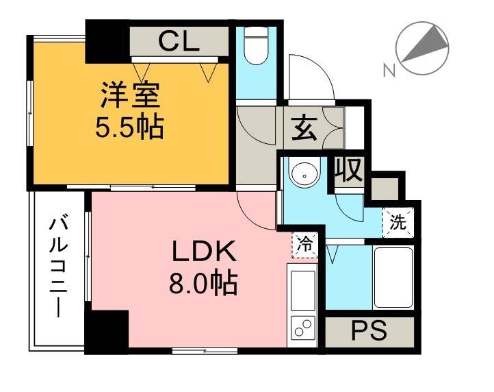 ボードゥ・ラ・メール 303号室 間取り