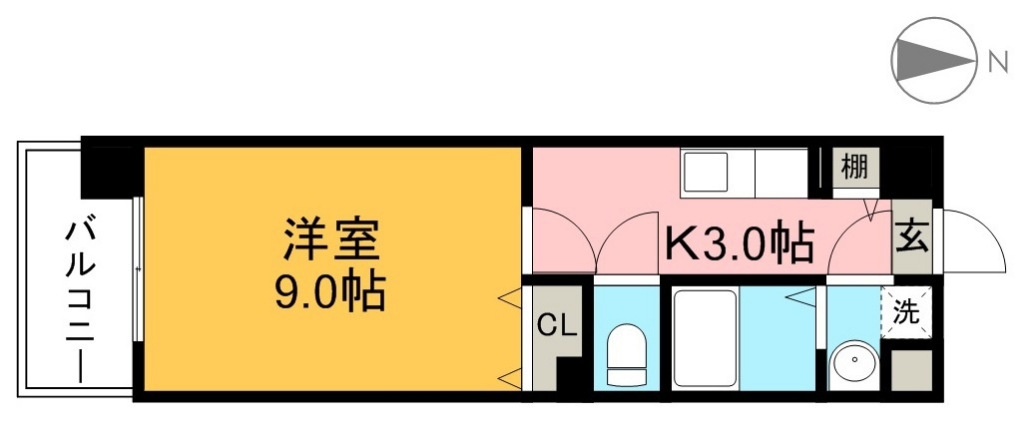 ＨＩＧＨ　ＩＳＬＡＮＤ 102号室 間取り