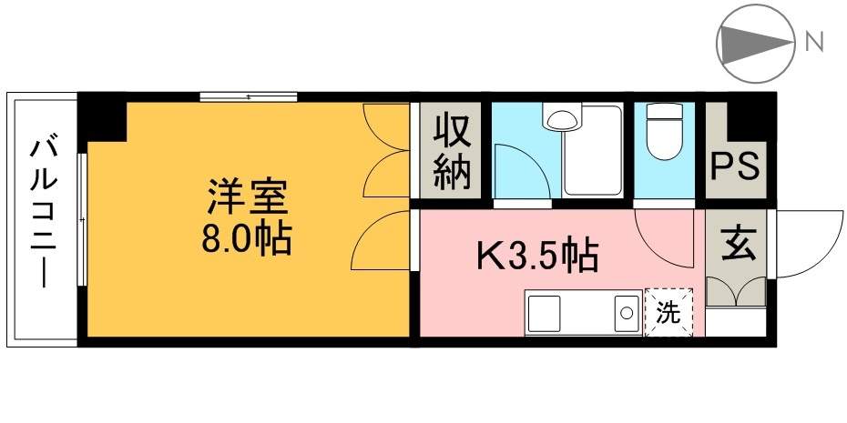 ミタニマンションⅢ 506号室 間取り