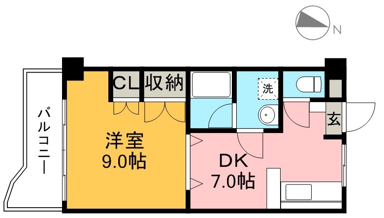 ドリームハウスⅢ 411号室 間取り