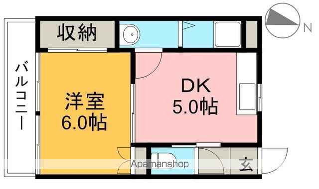 コスモハイツ高須 305号室 間取り