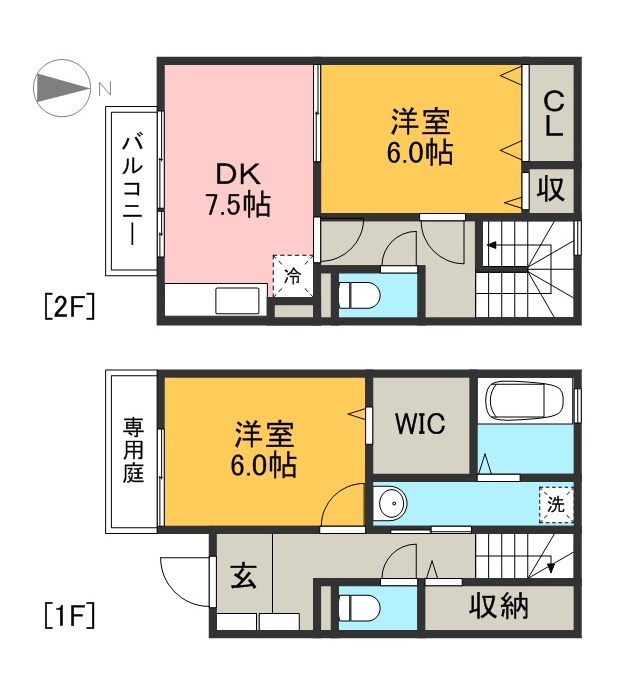 Ａｍｂｅｎｔｅ　Ｂｕｅｎｏ　Ｃ棟 102号室 間取り