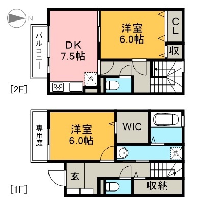 Ａｍｂｅｎｔｅ　Ｂｕｅｎｏ　Ｃ棟 102号室 間取り